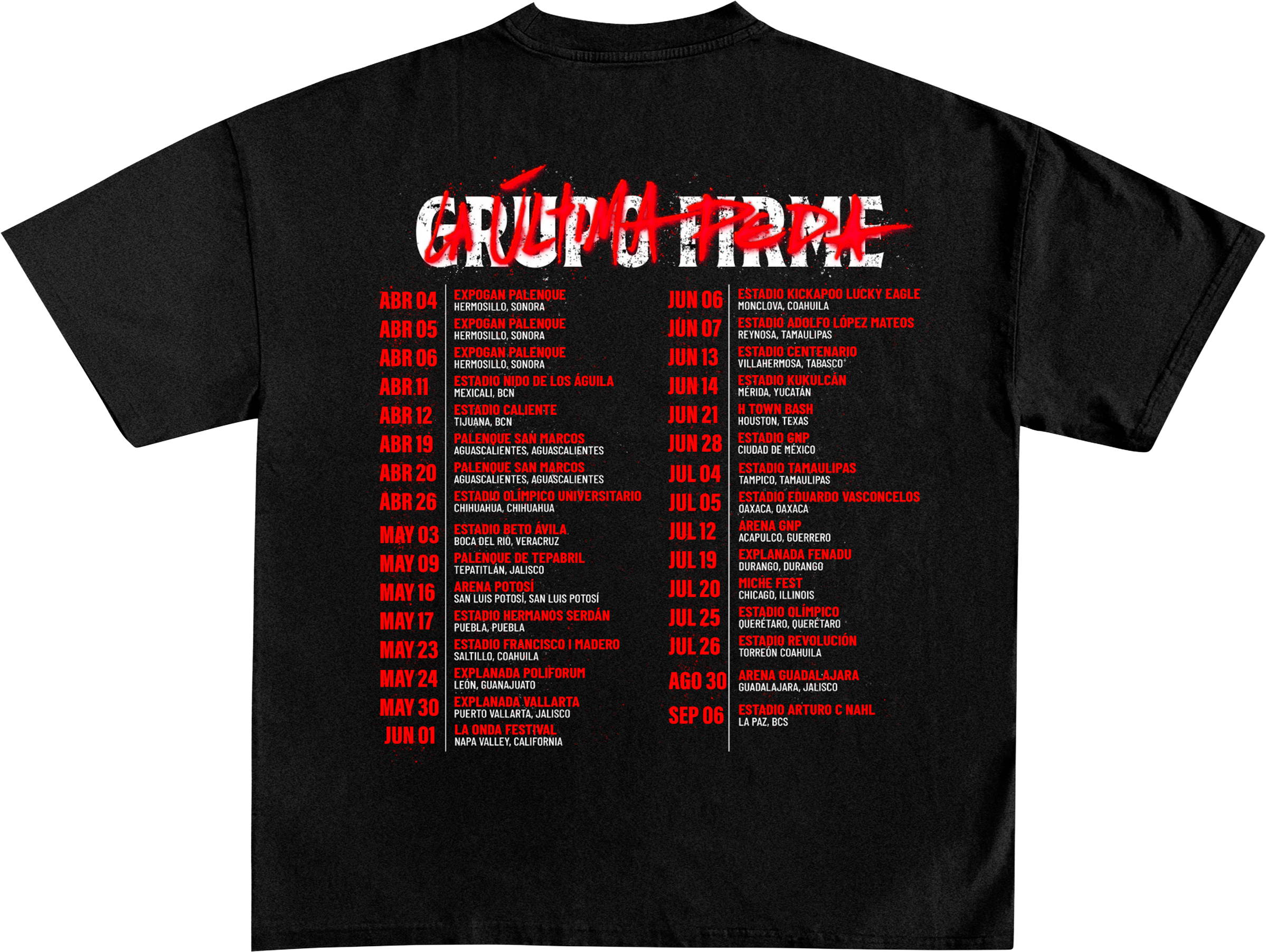 Playera de Eduin Caz · TOUR 2025